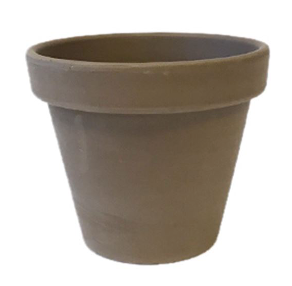 Terracotta Grey Pot | 14cm