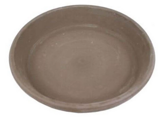 Terracotta Grey Saucer | 13cm