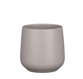 Matt Taupe Small Amber Plant Pot | 8cm