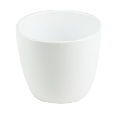 White Matt Boule Pot | 11.5cm